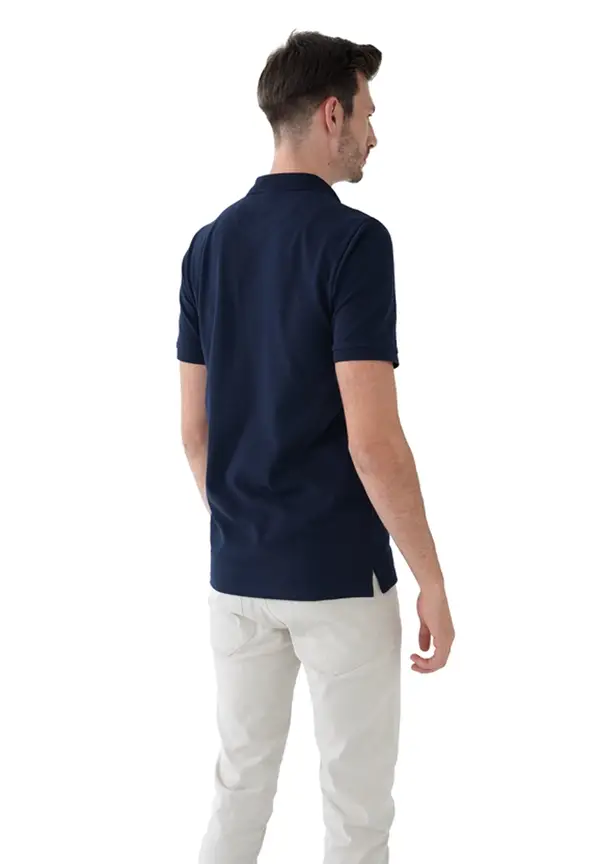 Steffen Klein Poloshirt in Marine Fabrik Onlineshop