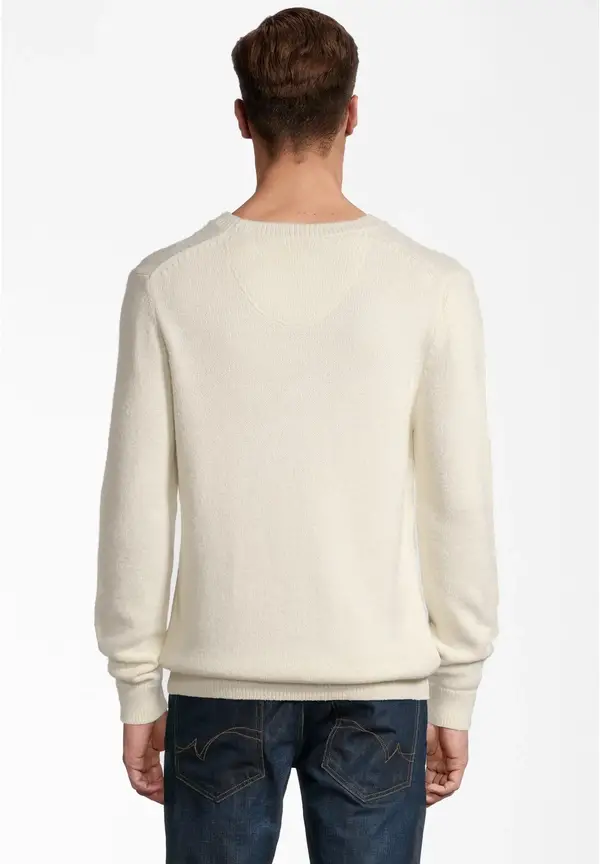 Steffen Klein Rundhals Soft Touch in creme Black Friday