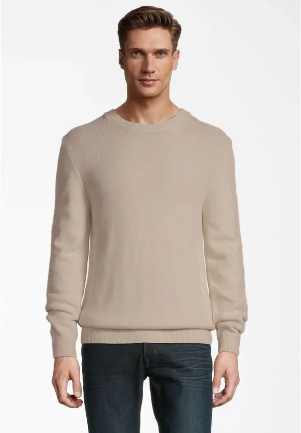 Steffen Klein Rundhals Soft Touch in beige Cyber Monday
