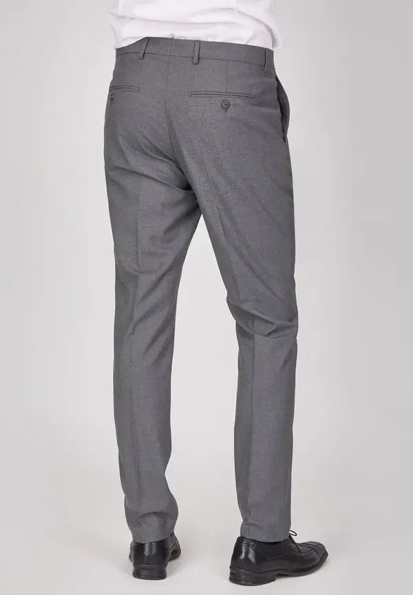 Steffen Klein Anzughose Stoffhose Slim Fit Business in Grau Heißer Verkauf