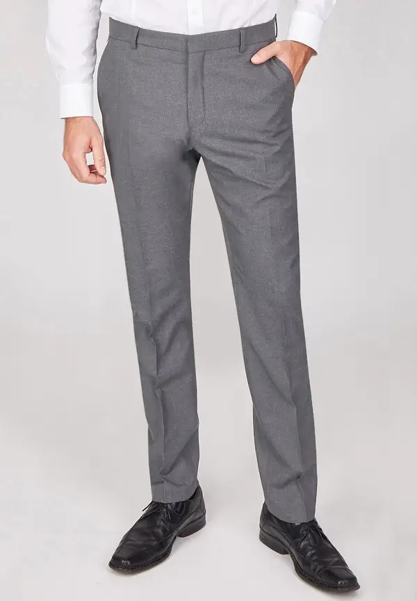 Steffen Klein Anzughose Stoffhose Slim Fit Business in Grau Heißer Verkauf