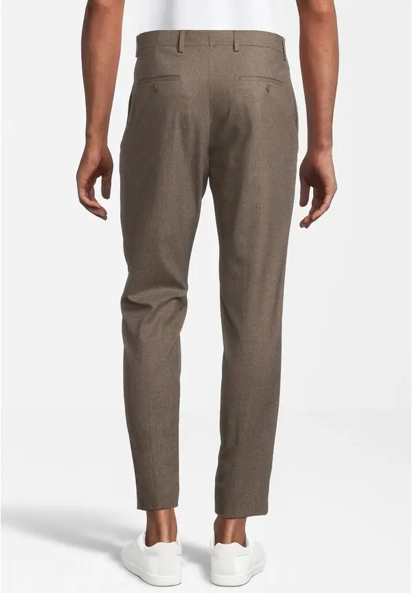 Steffen Klein Hose knöchellang melange in braun Online Outlet