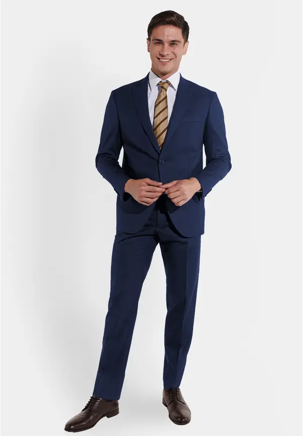 Steffen Klein Anzug Regular Fit elastisch in Blue Outlet