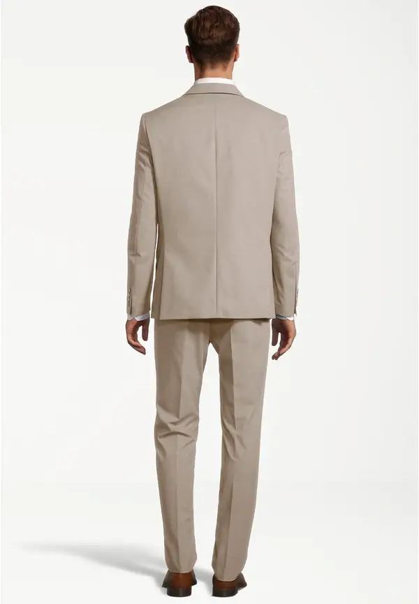 Steffen Klein Designer Anzug Slim Fit in Beige Meist gekauft
