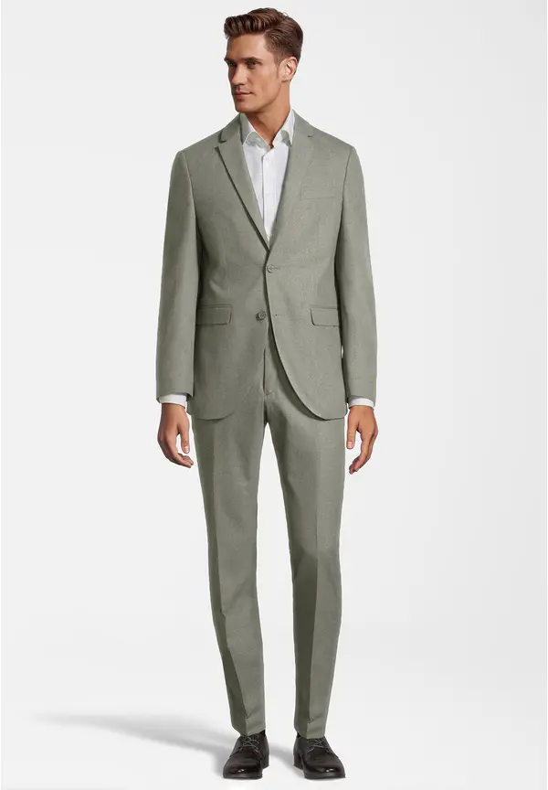 Steffen Klein Designer Anzug Slim Fit in khaki Limitierter Zeitrabatt