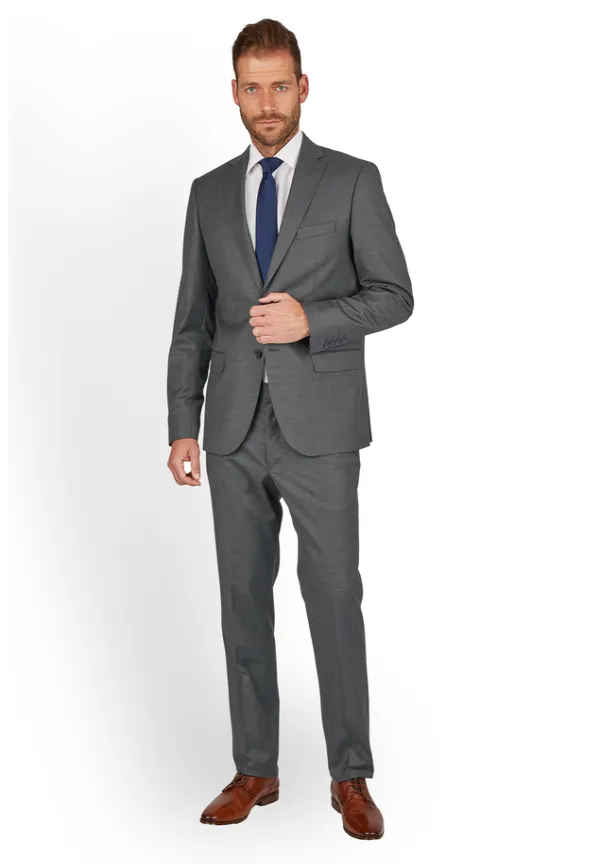 Steffen Klein Anzug Regular Fit elastisch in Grey Günstig kaufen