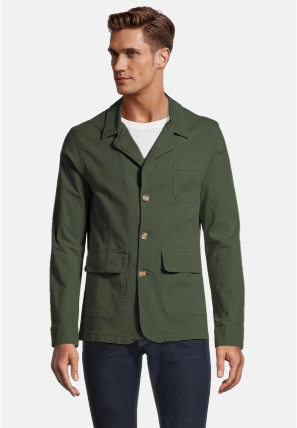 Steffen Klein Baumwoll-Sakko in khaki Online Shopping