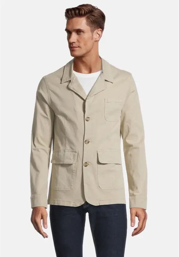 Steffen Klein Baumwoll-Sakko in beige Exklusivangebot