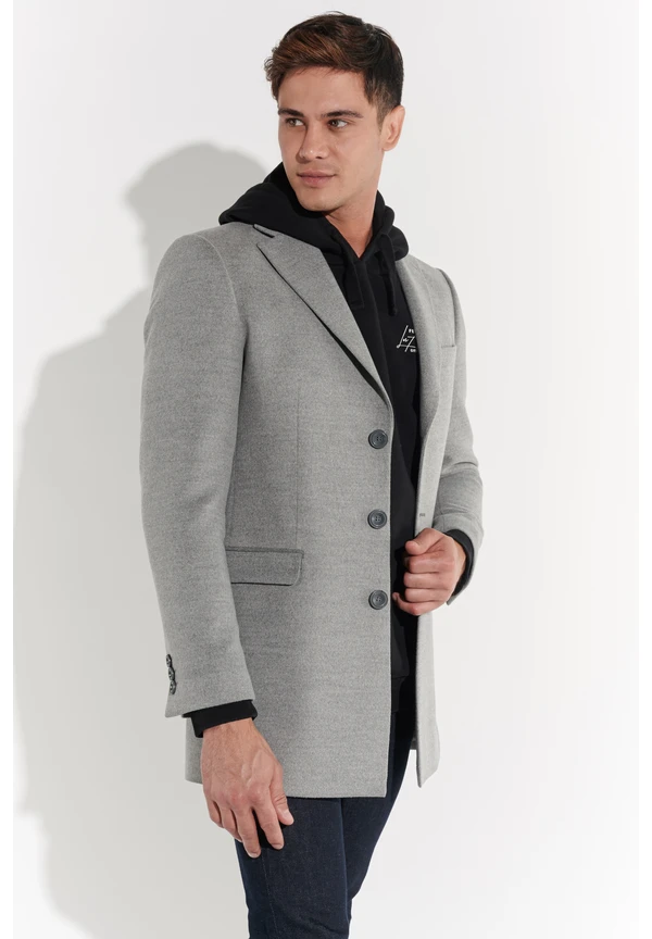 Steffen Klein Kurzmantel in Gray Preisnachlass