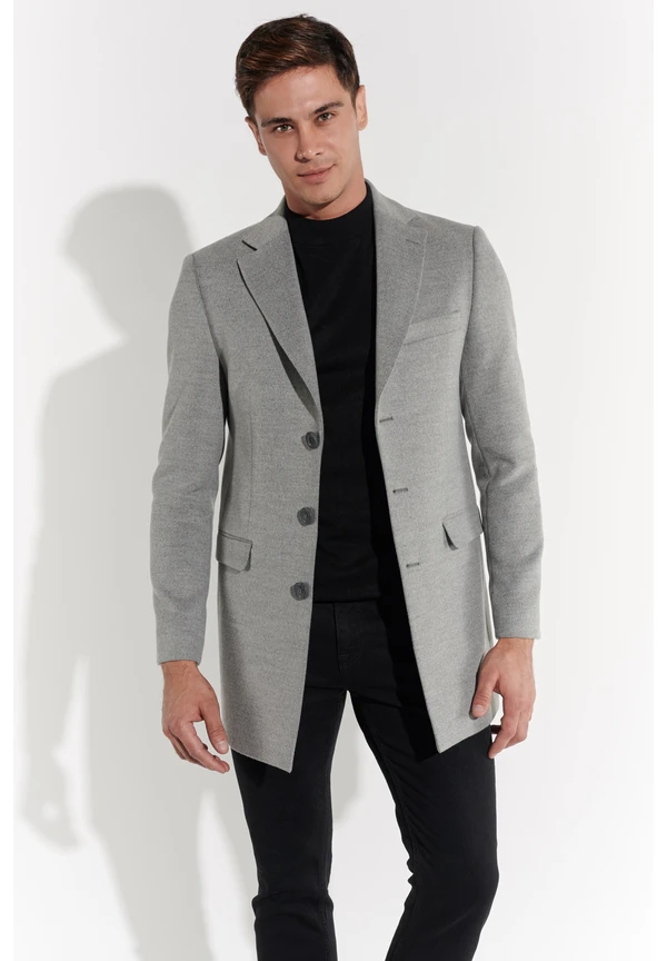 Steffen Klein Kurzmantel in Gray Preisnachlass