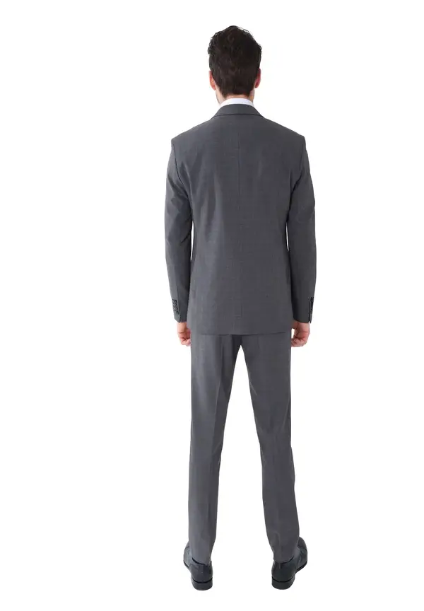 Steffen Klein Business Anzug Slim Fit 2-Teilig Kariert in grau kariert Blitzangebot