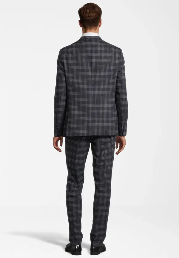Steffen Klein Anzug Slim Fit kariert in navy checkered Saisonale Angebote