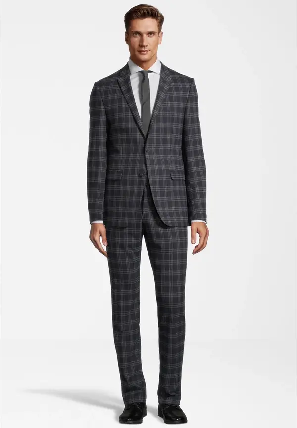 Steffen Klein Anzug Slim Fit kariert in navy checkered Saisonale Angebote