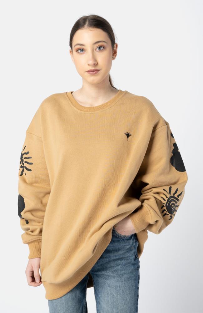 Stuff Maker Icon Sweater S/M in Camel Weihnachtsangebot