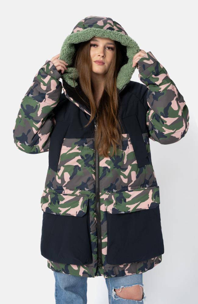 Stuff Maker Wende Parka Camouflage/Schwarz Jubiläumsangebot