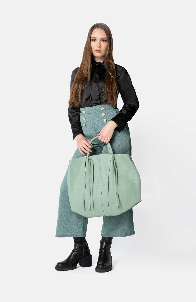 Stuff Maker Leder Shopper in Mint Bis zu 65% Rabatt