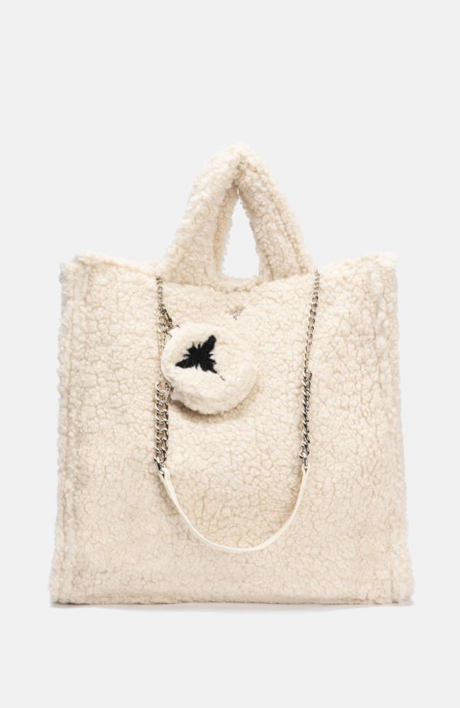 Stuff Maker Teddy Handbag in Weiß Riesige Rabatte