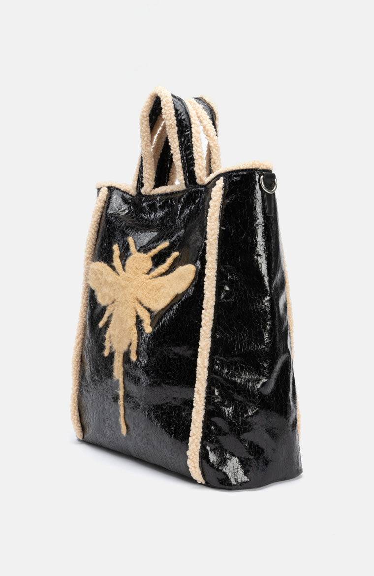 Stuff Maker Bienen Shopper in Schwarz Fabrikladen