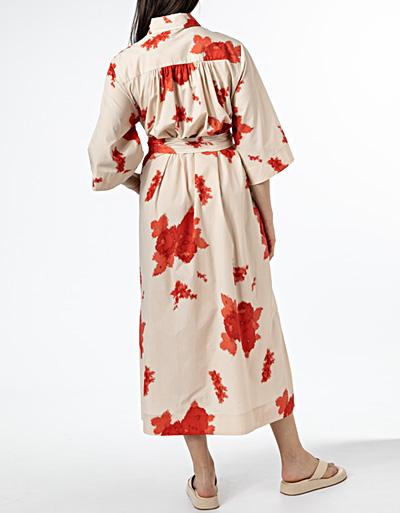 SECOND FEMALE Hemdblusenkleid mit Grafik-Print Verkauf