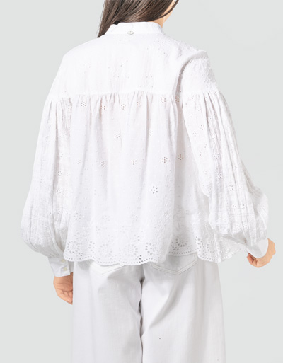 Replay Tunikabluse mit Metallic-Garn Fabrik Onlineshop