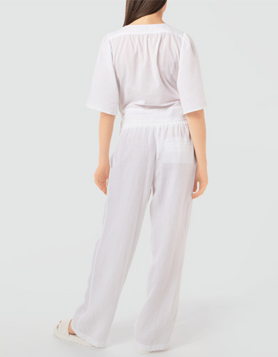 Marc O'Polo Leinenhose mit Elastikbund Neueste Mode