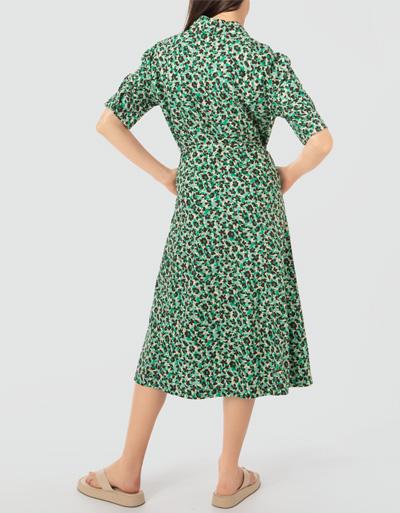 Marc O'Polo Hemdblusenkleid mit abstrakten Print Online Outlet