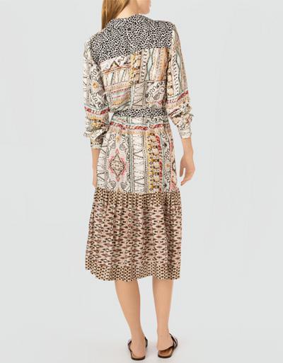 Replay Hemdblusenkleid mit aufregendem Print Preisnachlass
