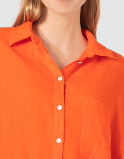 Replay Oversized Leinentunika Saisonschlussverkauf