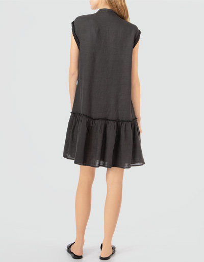 Replay Leinenkleid mit Rüschendetails Black Friday
