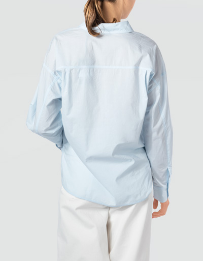 Marc O'Polo Bluse mit abgerundeten Seitenschlitzen Kostenlose Rückgabe