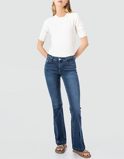 LIU JO Boot-Cut Jeans mit geflochtenen Denimdetails Hotsell