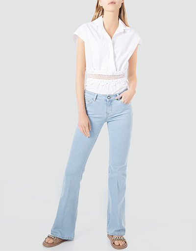 LIU JO Boot-Cut Jeans mit Elastikeinsatz am Bund im Angebot