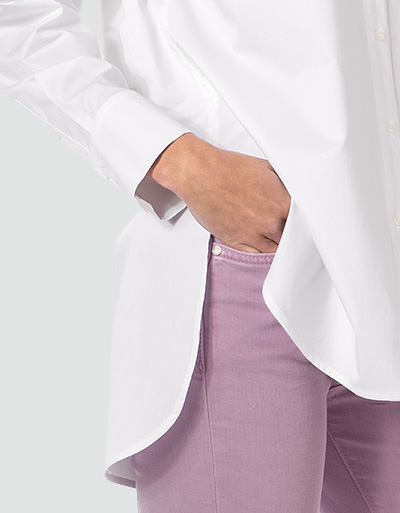 JOOP Oversized Bluse aus Baumwoll-Twill Saisonschlussverkauf