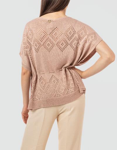 TWIN-SET Pullover mit Lochstickerei Black Friday