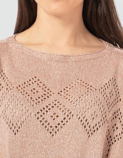 TWIN-SET Pullover mit Lochstickerei Black Friday