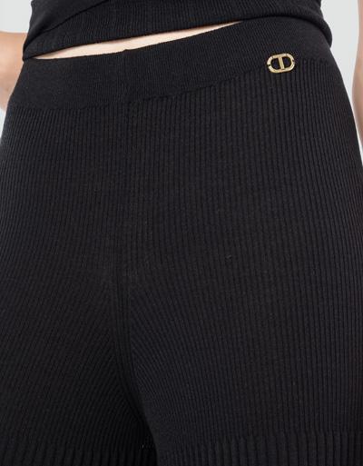 TWIN-SET Strick-Hose in Plissee-Optik Valentinstagsangebot