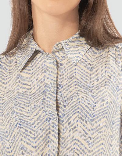 SECOND FEMALE Bluse mit modernem Print Saisonale Angebote