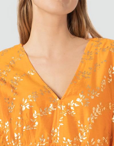 SECOND FEMALE Kleid mit V-Ausschnitt Räumungsverkauf