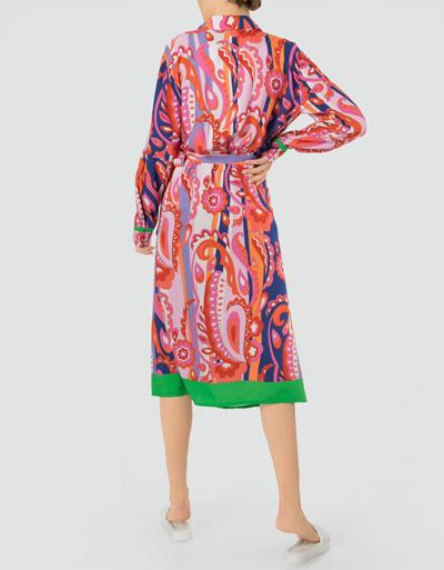 Replay Wickelkleid mit Farbenpower Print Kostenloser Versand international