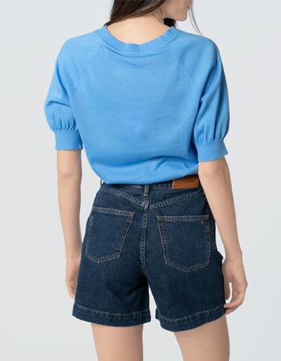Tommy Hilfiger Kurzarm Pullover aus Bio Baumwolle Weihnachtsangebot