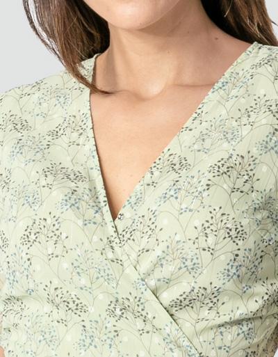 Freebird Wickelkleid mit Lurex Große Rabatte