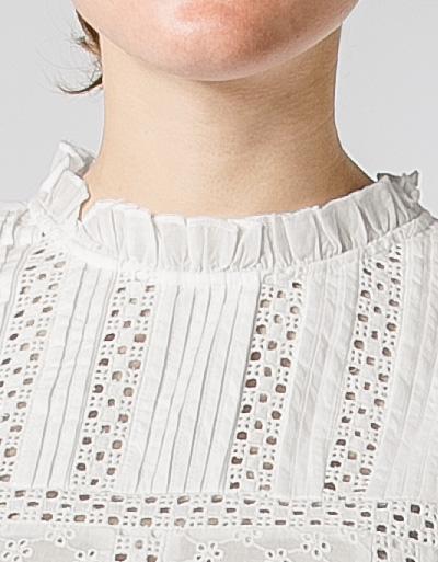 Replay Bluse mit Lochstickerei Auslauf