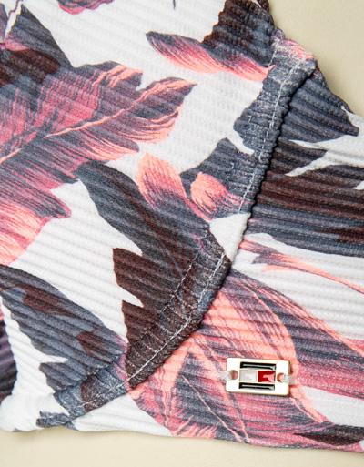 Tommy Hilfiger Balconette Top mit Tropen Print Letzter Tag