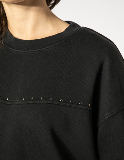 Replay Sweatshirt mit Nietendetails Versandkostenfrei