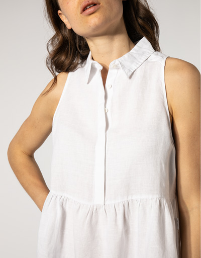 Replay Kleid aus reinem Leinen Flash Sale