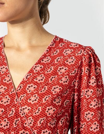 Freebird Wickelkleid mit Allover Print und Glitzergarn Weihnachtsangebot