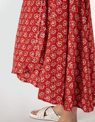 Freebird Wickelkleid mit Allover Print und Glitzergarn Weihnachtsangebot