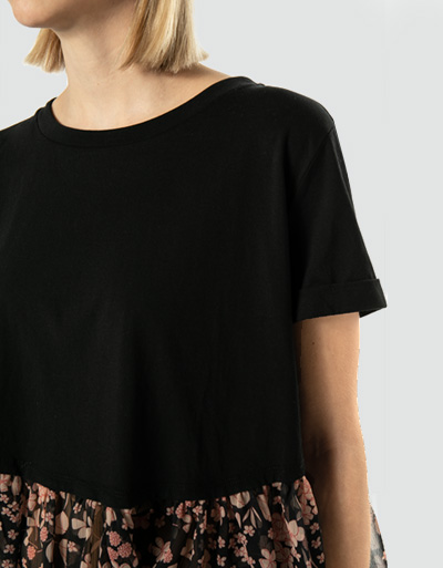 TWIN-SET Blusenshirt raffinierter Layer-Optik Tägliche Deals